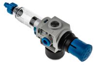 ms2-lfr-qs6-d6-c-p-m-ar-bar-b Festo Push In 6 mm Pneumatic Regulator - 0.5bar to 7bar, 8bar max. input, 8086644