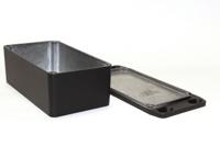 1590bsflbk Hammond 1590 Series Die Cast Aluminium Enclosure, IP54, Flanged, 113 x 113 x 42mm