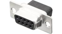 3303-0100-11 Encitech Connectors 3303 9 Way Screw Mount Solder D-sub Connector Socket, with Screw
