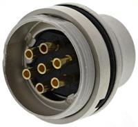0314-07 Lumberg 7 Pole Din Plug, DIN EN 60529, 5A, 250 V ac IP68, Male, Wall Mount