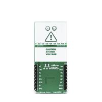 mikroe-2987 MikroElektronika Hall Current 2 Click Board for ACS711 for Telecommunication Applications, Audio Applications, White