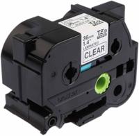tze161 Brother Black on Clear Label Printer Tape, 8 m Length, 36 mm Width
