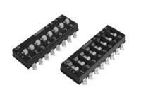 a6sn-1101 Omron 1 Way Surface Mount DIP Switch SPST, Flat Actuator, IP40