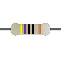 mfr50sfte52-470r Yageo 470Ω Metal Film Fixed Resistor 0.5W ±1% MFR50SFTE52-470R
