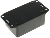1591lflbk Hammond 1591 Series Black Flame Retardant ABS Enclosure, IP54, Flanged, Black Lid, 85 x 56 x 35mm