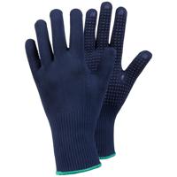 318-9 Tegera 318 Blue Cotton, Double Knitted, Nylon Cotton, Nylon Work Gloves, Size 9, Polyvinyl Chloride Coating
