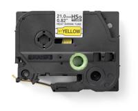 hse651e Brother Heat Shrink Tubing, Black on Yellow 4.2 → 13.5mm Sleeve Dia. x 1.5m Length 3:1 Ratio, HSE Series