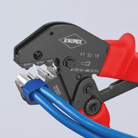 97-52-18 Knipex 97 Hand Ratcheting Crimp Tool for Twin Bootlace Ferrule, 2 x 6 → 16mm² Wire