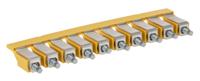1053360000 Weidmuller WQV 16/10 Series Jumper Bar for Use with DIN Rail Terminal Blocks, 101A
