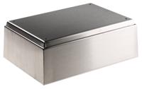 1674600 Rittal HD Series Stainless Steel Terminal Box, IP66, IPX9, 200 mm x 200 mm x 120mm