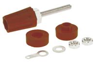 423-447 RS PRO 16A, Brown Binding Post With Brass Contacts and Nickel Plated