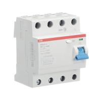 2csf204101r1630-f204a-63003 ABB F200 RCCB, 63A, 4 Pole, 30mA, Type A, 230/400V ac