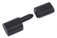 110-4571 RS PRO Thermoplastic Barrel Hinge with a Lift-off Pin, Screw Fixing, 62mm x 22mm x 17mm