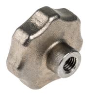 478-939 RS PRO Silver Multiple Lobes Clamping Knob, M8, Threaded Hole