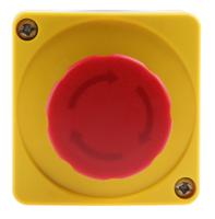 cepy1-1001 ABB 1SFA Series Twist Release Emergency Stop Push Button, Surface Mount, 2NC, IP66, IP67, IP69K
