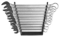 487-084 RS PRO 10-Piece Spanner Set, 8 → 19 mm, Chrome Vanadium Steel