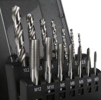 917-2602 RS PRO Tap & Drill Set HSS 14-Piece Metric Standard Hand Tap M3 → M12 Thread