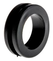 136-7405 RS PRO Black PVC 22mm Cable Grommet for Maximum of 18mm Cable Dia.