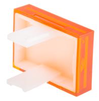 745-2580 RS PRO Orange Rectangular Push Button Lens for Use with SD16 Series