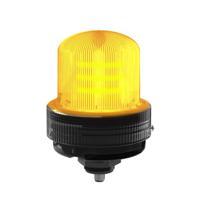 k100b-blyaq Banner K100 Series Yellow Multiple Effect Beacon, 12 → 48 V dc, Base Mounted, LED Bulb, IP66