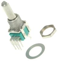 rk09l12d0a1t Alps Alpine RK09L 10kΩ Rotary Potentiometer 2-Gang, Panel Mount (Through Hole), RK09L12D0A1T