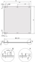 30848381 nVent SCHROFF 30848 Series Aluminium Front Panel, 261.8 x 30.1mm