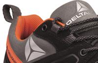 brooks3no44 Delta Plus Men's Black, Orange Composite Toe Capped Safety Trainers, UK 10, EU 44