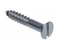 483-2867 RS PRO Slot Countersunk Stainless Steel Wood Screw, A2 304, No. 8 Thread, 20mm Length