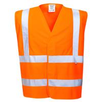 141-8164 Portwest Orange Anti-static, Flame Retardant Hi Vis Vest, L/XL
