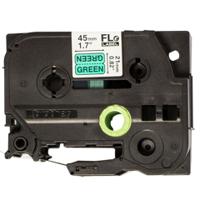 fle7511 Brother Black on Green Label Printer Tape, 45 mm Width, 45mm Label Length, 21mm Label Width