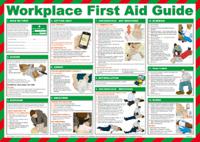 787-3723 Workplace First Aid Guidance Safety Pocket guide, Semi Rigid Laminate, English, 420 mm, 590mm
