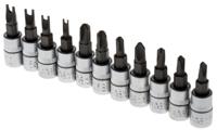 262-0202 RS PRO 11-Piece 1/4 in Bit Socket Set , Spanner Bit; Star Bit; Tri-Wing Bit