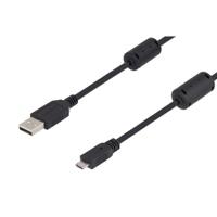 u2a00003-2m L-Com USB 2.0, Male USB A to Male Micro USB B, 2m
