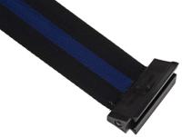 897-33-33-s1 Tensator Black & Blue Plastic Retractable Barrier, 4.6m, Black, Blue Tape
