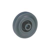 51001210 Guitel Hervieu Black Rubber Abrasion Resistant Trolley Wheel, 100kg