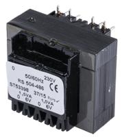 504-486 RS PRO 6V ac 2 Output Through Hole PCB Transformer, 3VA