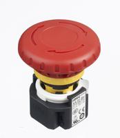 xa1e-bv402r Idec XA Series Twist Release Emergency Stop Push Button, Panel Mount, 16mm Cutout, 2NC, IP65