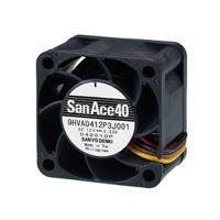 9hva0412p3j001 Sanyo Denki Axial Fan, 12 V dc, DC Operation, 37.1cfm, 31.2W, 2.6A Max, 40 x 40 x 28mm