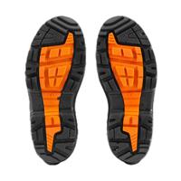 v211004 V12 Footwear V2110 Black, Orange Steel Toe Capped Unisex Safety Wellingtons, UK 4, EU 37