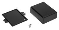 192-0744 RS PRO Black ABS Enclosure, IP54, Flanged, 75.75 x 77.85 x 27.9mm