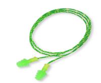 1011281 Honeywell Safety 10112 Series Green, Yellow Reusable Corded Ear Plugs, 28dB Rated