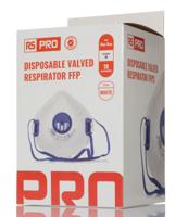 p351 RS PRO Disposable Respirator for General Purpose Protection, FFP2, Valved, Moulded 10 per Package