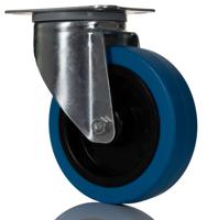 3470ufr125p62blue Tente Swivel Castor Wheel, 250kg Capacity, 125mm Wheel