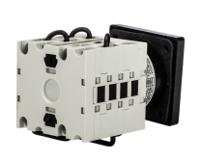 gx2013u Lovato 3 Position 60° Dahlander Motor Control Cam Switch, 20A, Short Black Handle Actuator