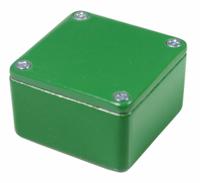 rtm500515-grn CAMDENBOSS 5000 Series Green Die Cast Aluminium Enclosure, IP54, Green Lid, 152 x 82 x 50mm