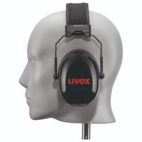 2630030 uvex K30 Speak & Listen Ear Defender with Headband, 36dB, Black, Red