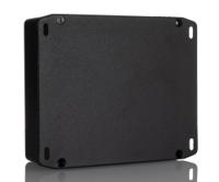 1590uflbk Hammond 1590 Series Black Die Cast Aluminium Enclosure, IP54, Flanged, Black Lid, 120 x 120 x 59mm