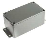 621-5062 RS PRO Grey Die Cast Aluminium Enclosure, IP66, Flanged, Grey Lid, 139.6 x 63.8 x 55mm