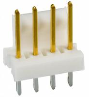3-641215-4 TE Connectivity MTA-100 Series Straight Through Hole Pin Header, 4 Contact(s), 2.54 mm Pitch, 1 Row, Unshrouded