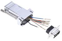 382-2689 RS PRO D Sub Adapter Male 9 Way D-Sub to Female RJ45